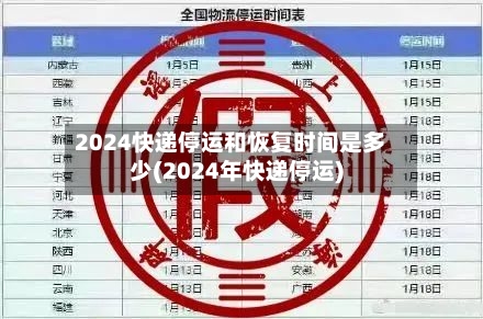 2024快递停运和恢复时间是多少(2024年快递停运)
