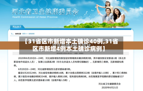 【31省区市新增本土确诊40例,31省区市新增4例本土确诊病例】-第3张图片