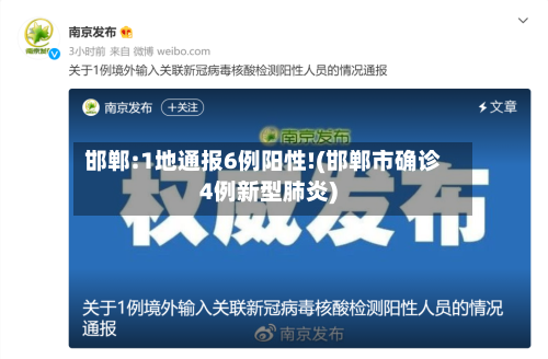 邯郸:1地通报6例阳性!(邯郸市确诊4例新型肺炎)-第3张图片