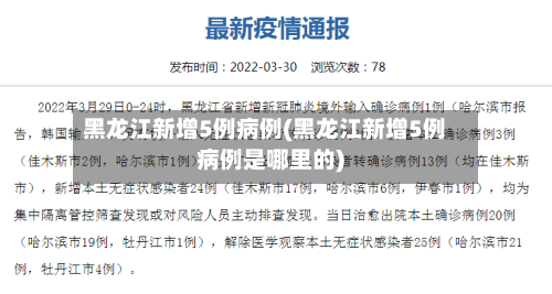 黑龙江新增5例病例(黑龙江新增5例病例是哪里的)-第2张图片
