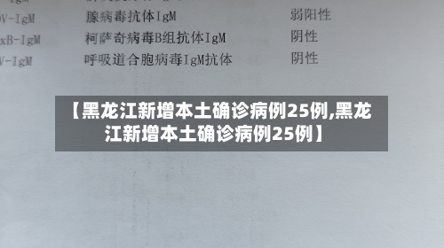 【黑龙江新增本土确诊病例25例,黑龙江新增本土确诊病例25例】-第3张图片
