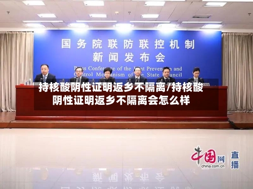 持核酸阴性证明返乡不隔离/持核酸阴性证明返乡不隔离会怎么样-第2张图片