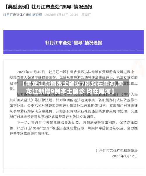 【黑龙江新增本土确诊7例均在黑河,黑龙江新增9例本土确诊 均在黑河】-第3张图片