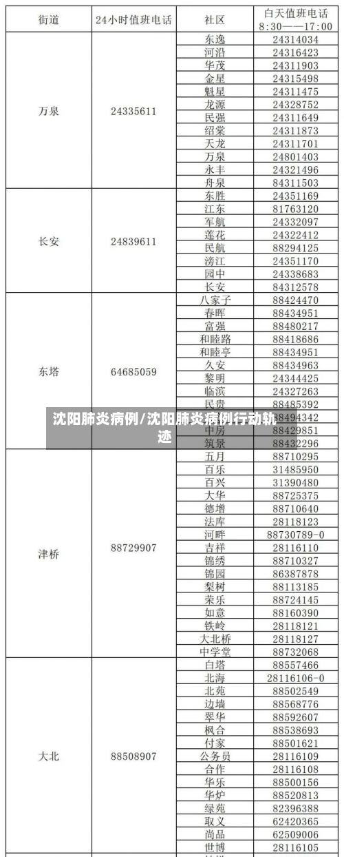 沈阳肺炎病例/沈阳肺炎病例行动轨迹-第3张图片