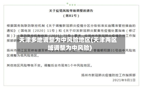 天津多地调整为中风险地区(天津两区域调整为中风险)-第2张图片