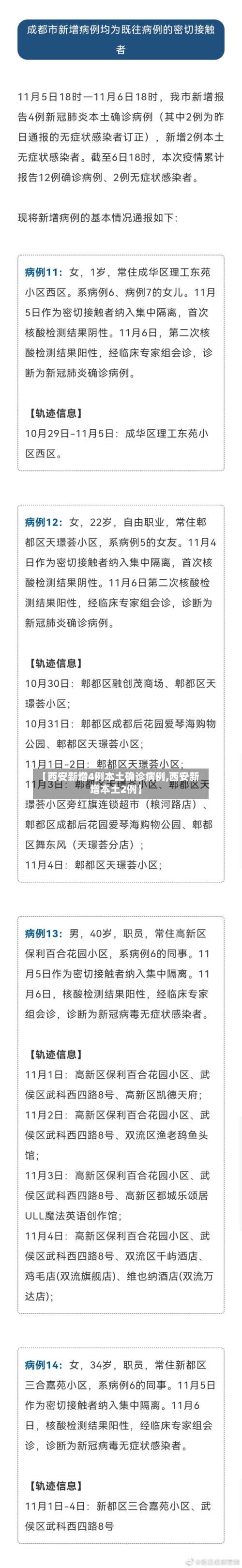 【西安新增4例本土确诊病例,西安新增本土2例】-第1张图片