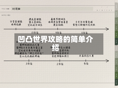凹凸世界攻略的简单介绍