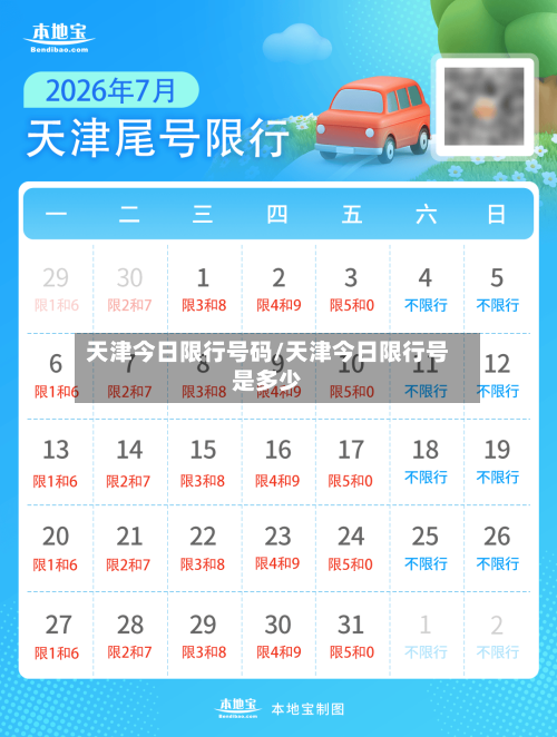 天津今日限行号码/天津今日限行号是多少