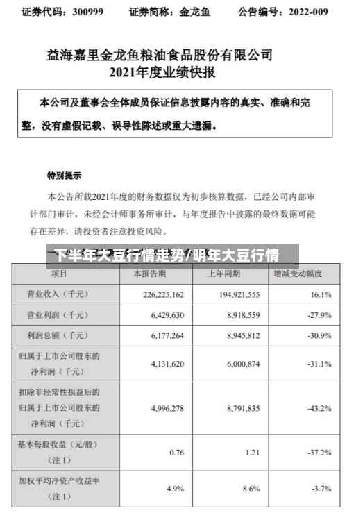 下半年大豆行情走势/明年大豆行情-第1张图片