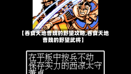 【吞食天地曹魏的野望攻略,吞食天地曹魏的野望武将】-第3张图片