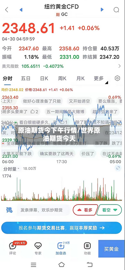 原油期货今下午行情/世界原油期货今天