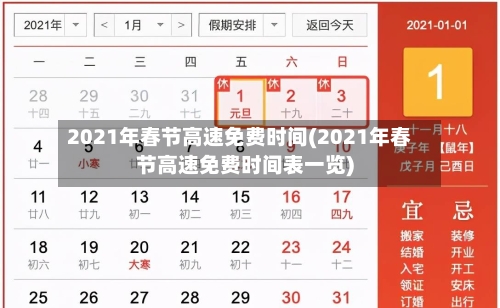 2021年春节高速免费时间(2021年春节高速免费时间表一览)-第2张图片