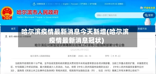 哈尔滨疫情最新消息今天新增(哈尔滨疫情最新消息冠状)-第2张图片
