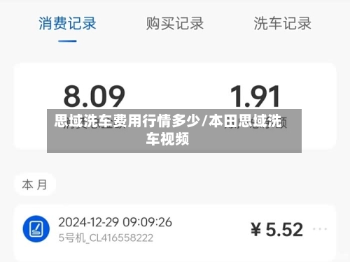 思域洗车费用行情多少/本田思域洗车视频-第2张图片
