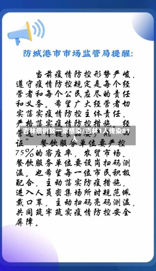吉林病例致一家感染/吉林1人传染81人-第3张图片