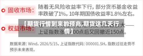 【期货行情到来的预兆,期货这几天行情】-第2张图片