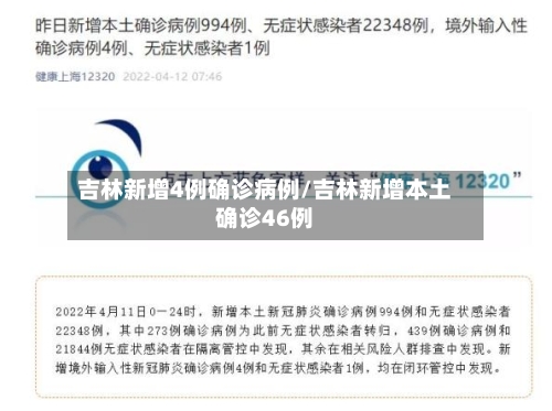 吉林新增4例确诊病例/吉林新增本土确诊46例