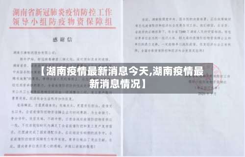 【湖南疫情最新消息今天,湖南疫情最新消息情况】