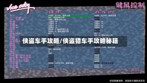 侠盗车手攻略/侠盗猎车手攻略秘籍