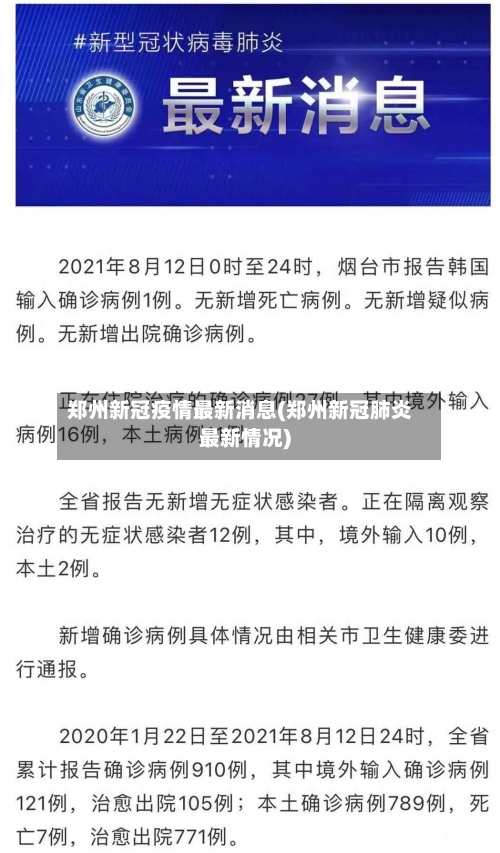 郑州新冠疫情最新消息(郑州新冠肺炎最新情况)