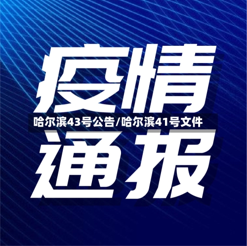 哈尔滨43号公告/哈尔滨41号文件