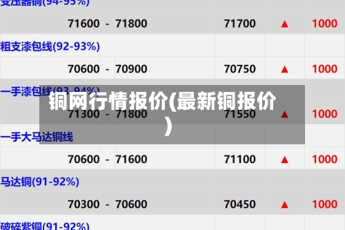 铜网行情报价(最新铜报价)-第2张图片