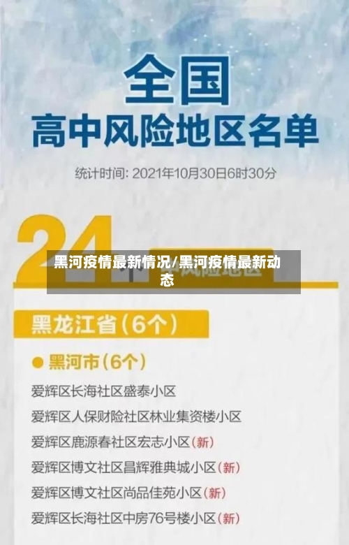 黑河疫情最新情况/黑河疫情最新动态