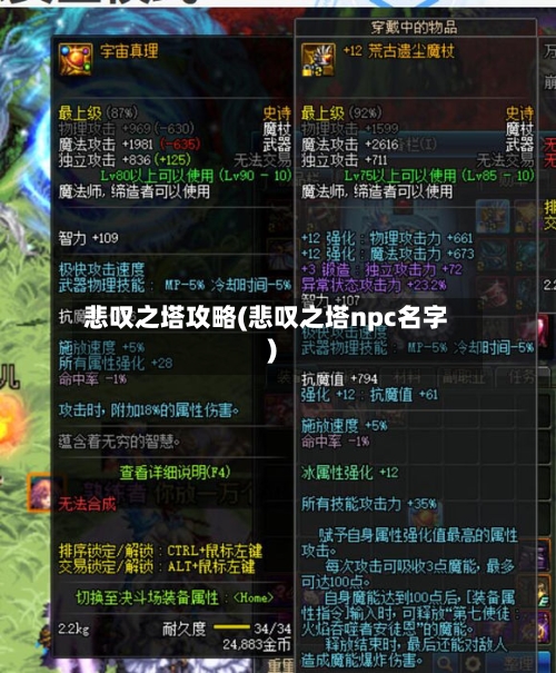 悲叹之塔攻略(悲叹之塔npc名字)