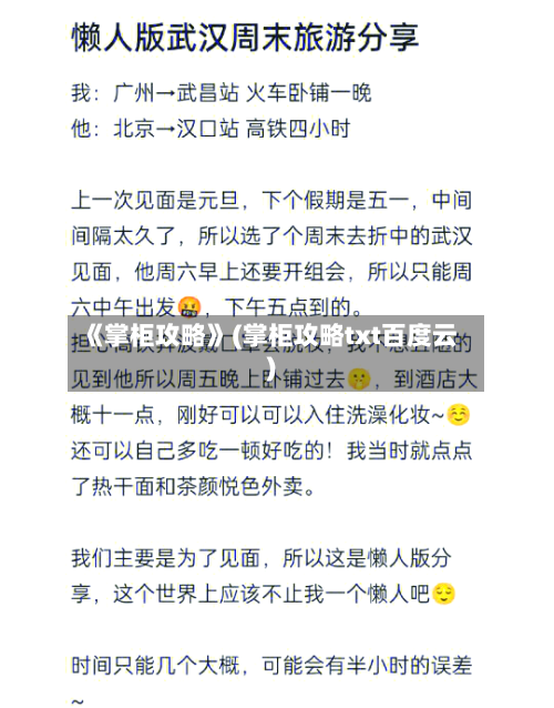 《掌柜攻略》(掌柜攻略txt百度云)-第3张图片