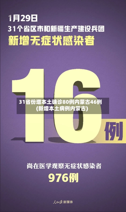 31省份增本土确诊80例内蒙古46例(新增本土病例内蒙古)