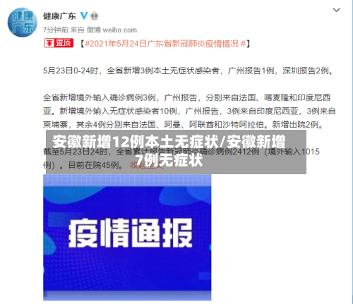安徽新增12例本土无症状/安徽新增7例无症状-第2张图片