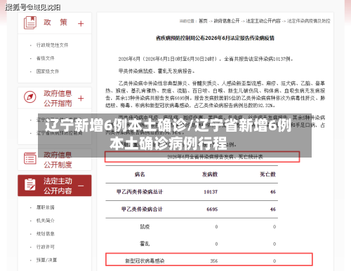 辽宁新增6例本土确诊/辽宁省新增6例本土确诊病例行程-第3张图片