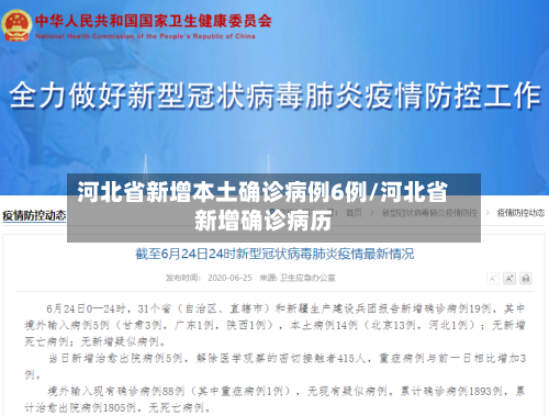 河北省新增本土确诊病例6例/河北省新增确诊病历-第2张图片