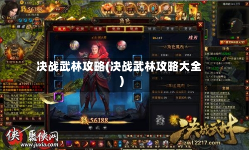 决战武林攻略(决战武林攻略大全)