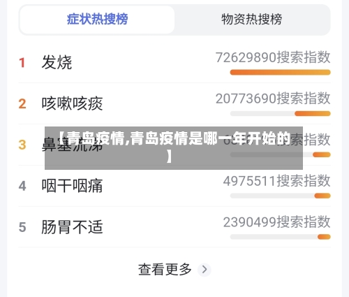 【青岛疫情,青岛疫情是哪一年开始的】-第2张图片
