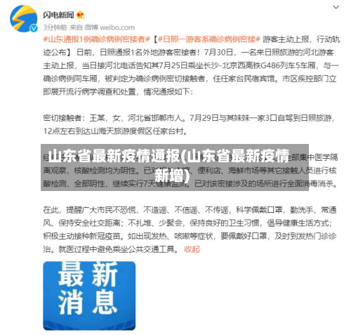 山东省最新疫情通报(山东省最新疫情新增)