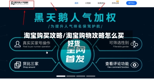 淘宝购买攻略/淘宝购物攻略怎么买好货-第2张图片