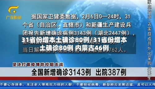 31省份增本土确诊80例/31省份增本土确诊80例 内蒙古46例