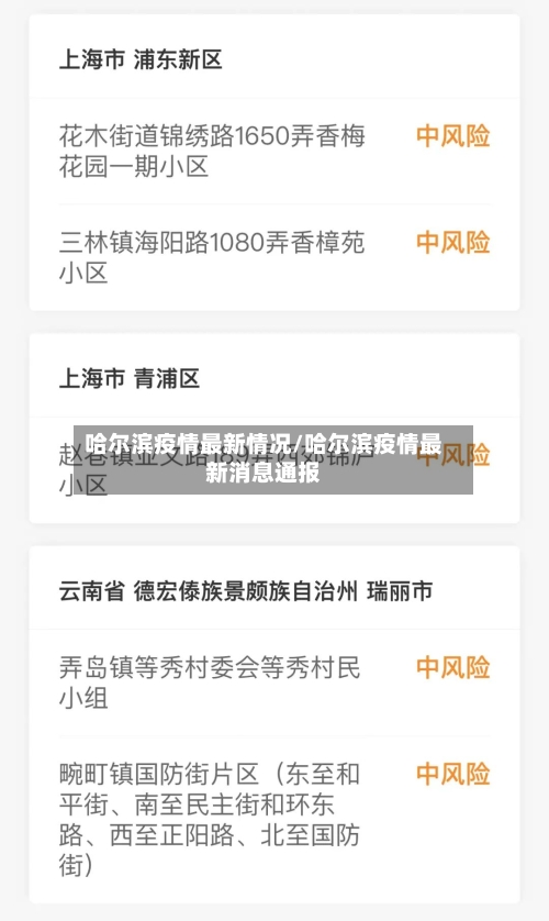 哈尔滨疫情最新情况/哈尔滨疫情最新消息通报-第3张图片