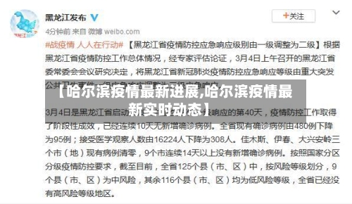 【哈尔滨疫情最新进展,哈尔滨疫情最新实时动态】