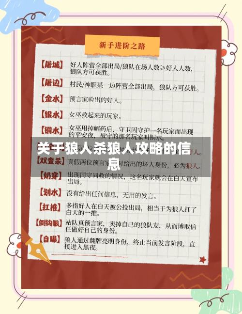 关于狼人杀狼人攻略的信息-第2张图片