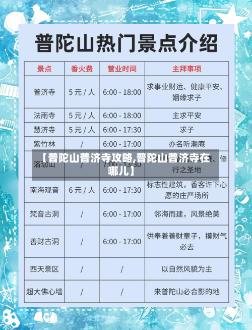【普陀山普济寺攻略,普陀山普济寺在哪儿】-第2张图片