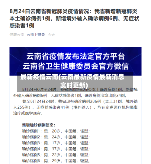 最新疫情云南(云南最新疫情最新消息实时更新)-第3张图片