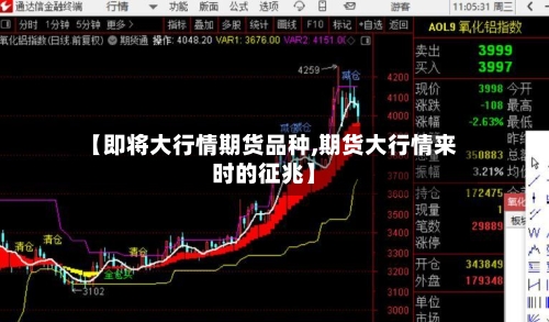 【即将大行情期货品种,期货大行情来时的征兆】