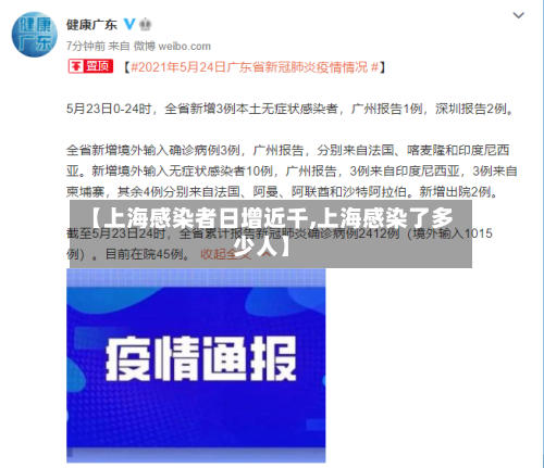 【上海感染者日增近千,上海感染了多少人】