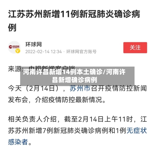 河南许昌新增14例本土确诊/河南许昌新增确诊病例