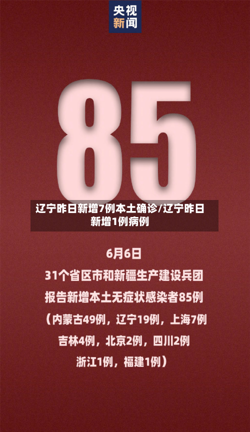 辽宁昨日新增7例本土确诊/辽宁昨日新增1例病例-第2张图片