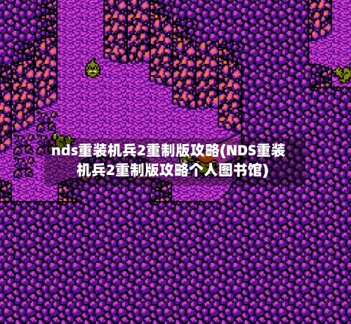 nds重装机兵2重制版攻略(NDS重装机兵2重制版攻略个人图书馆)-第2张图片