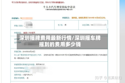 深圳摇牌费用最新行情/深圳摇车牌摇到的费用多少钱