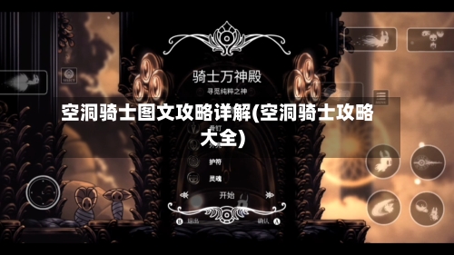 空洞骑士图文攻略详解(空洞骑士攻略大全)-第3张图片